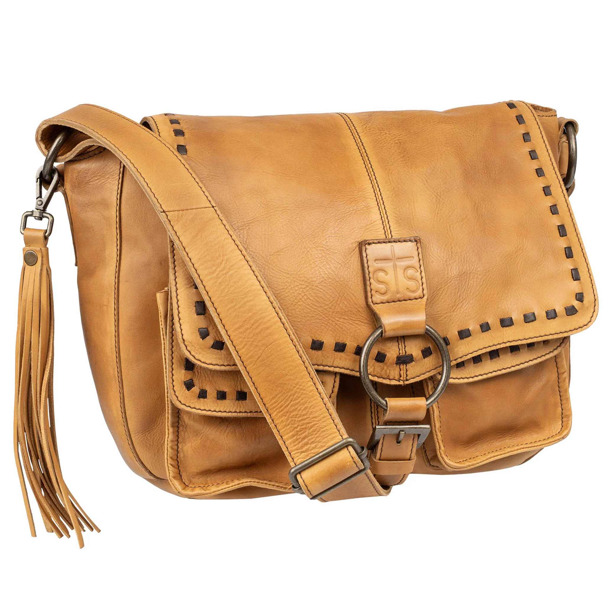 Bandera Tan Saddle Hobo Bag - Image 5