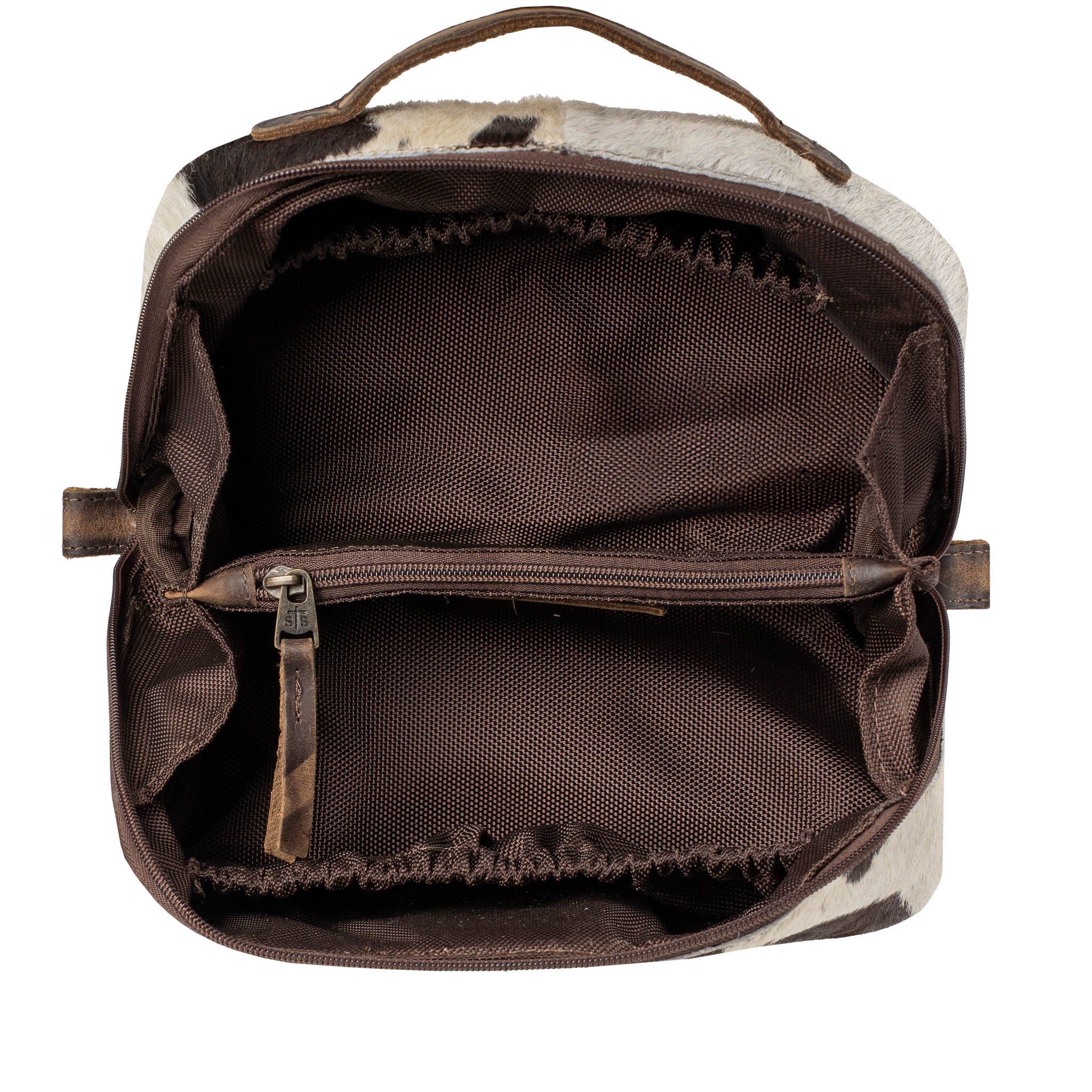 Cowhide Elise Makeup Bag - Image 6