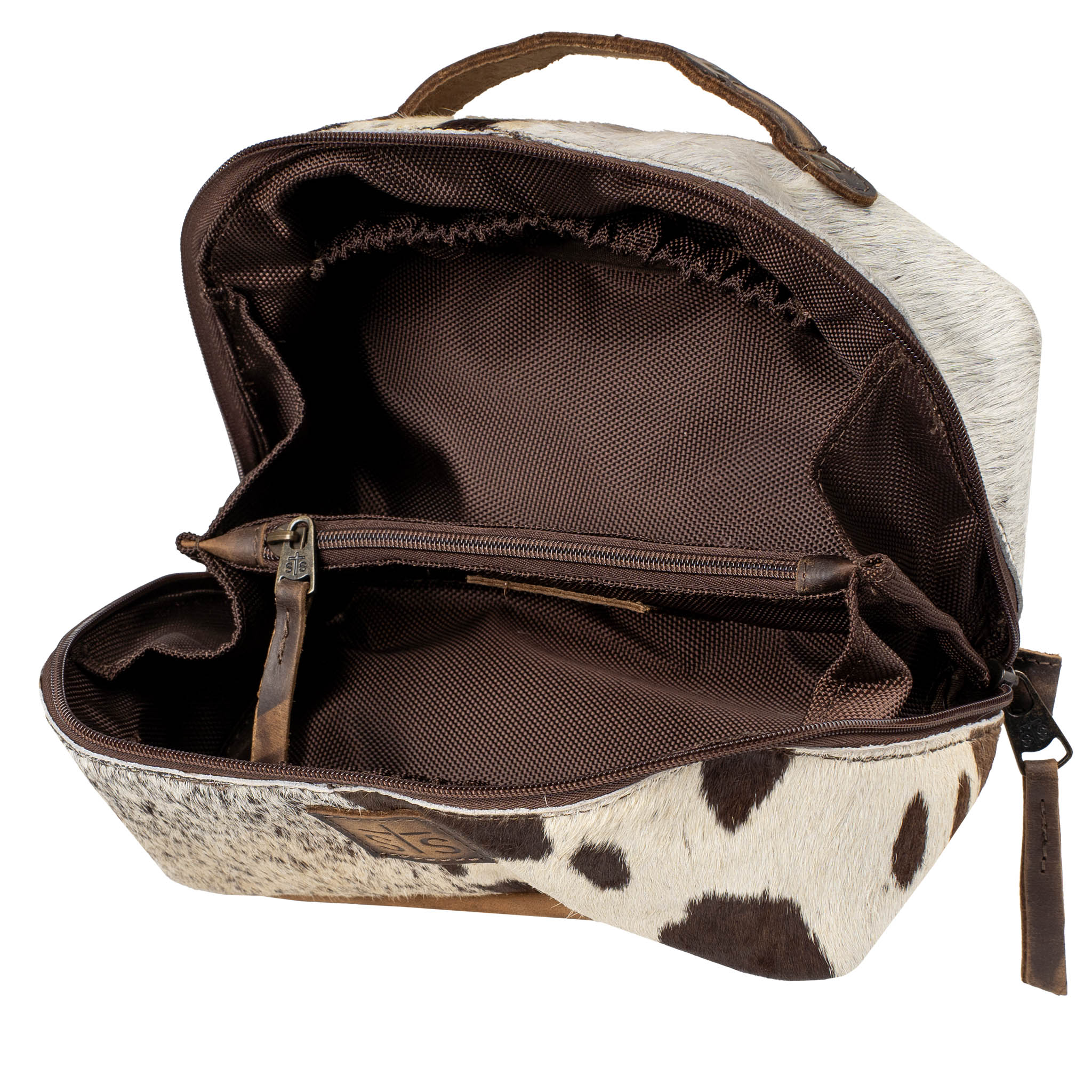 Cowhide Elise Makeup Bag - Image 8