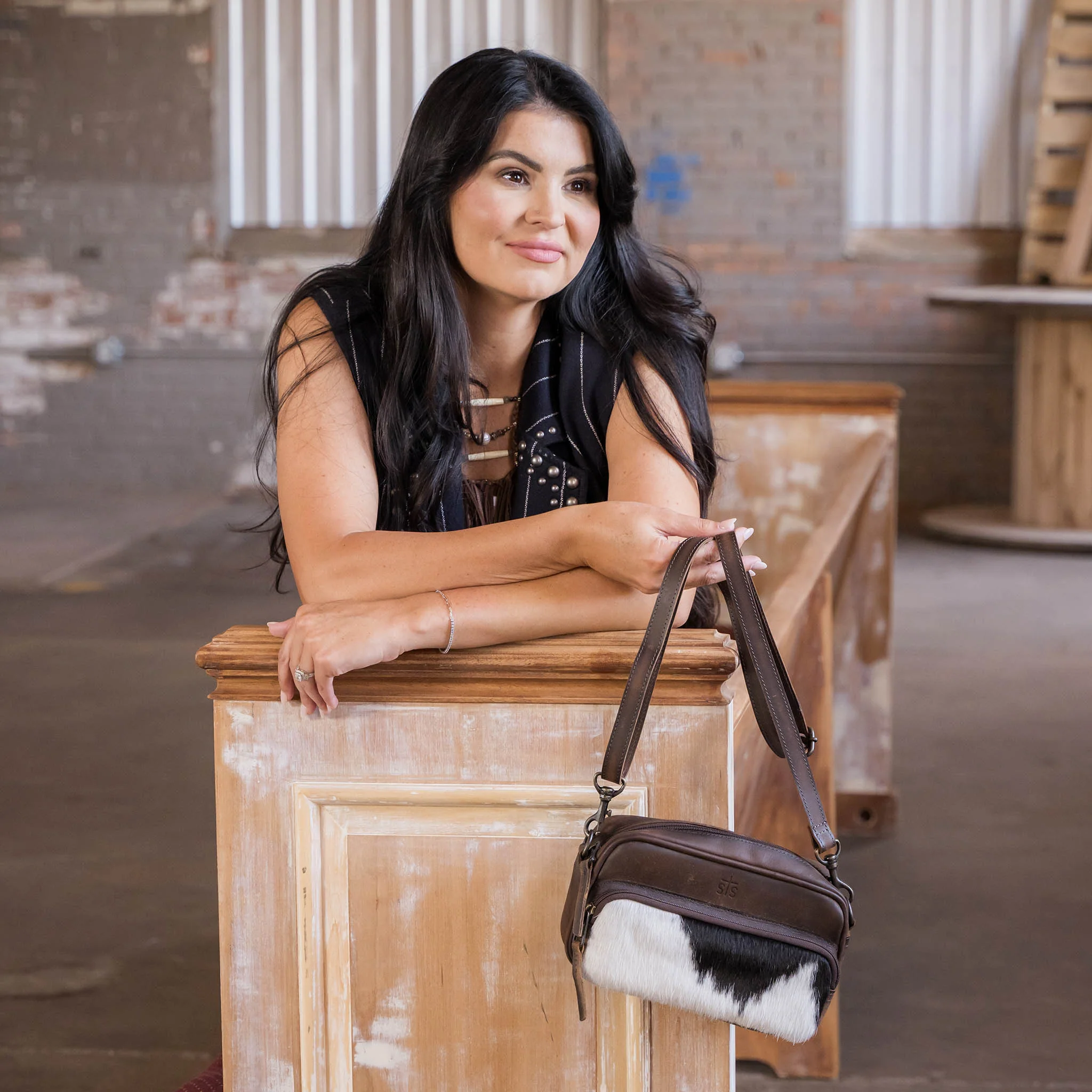 Cowhide Jess Crossbody - Image 2