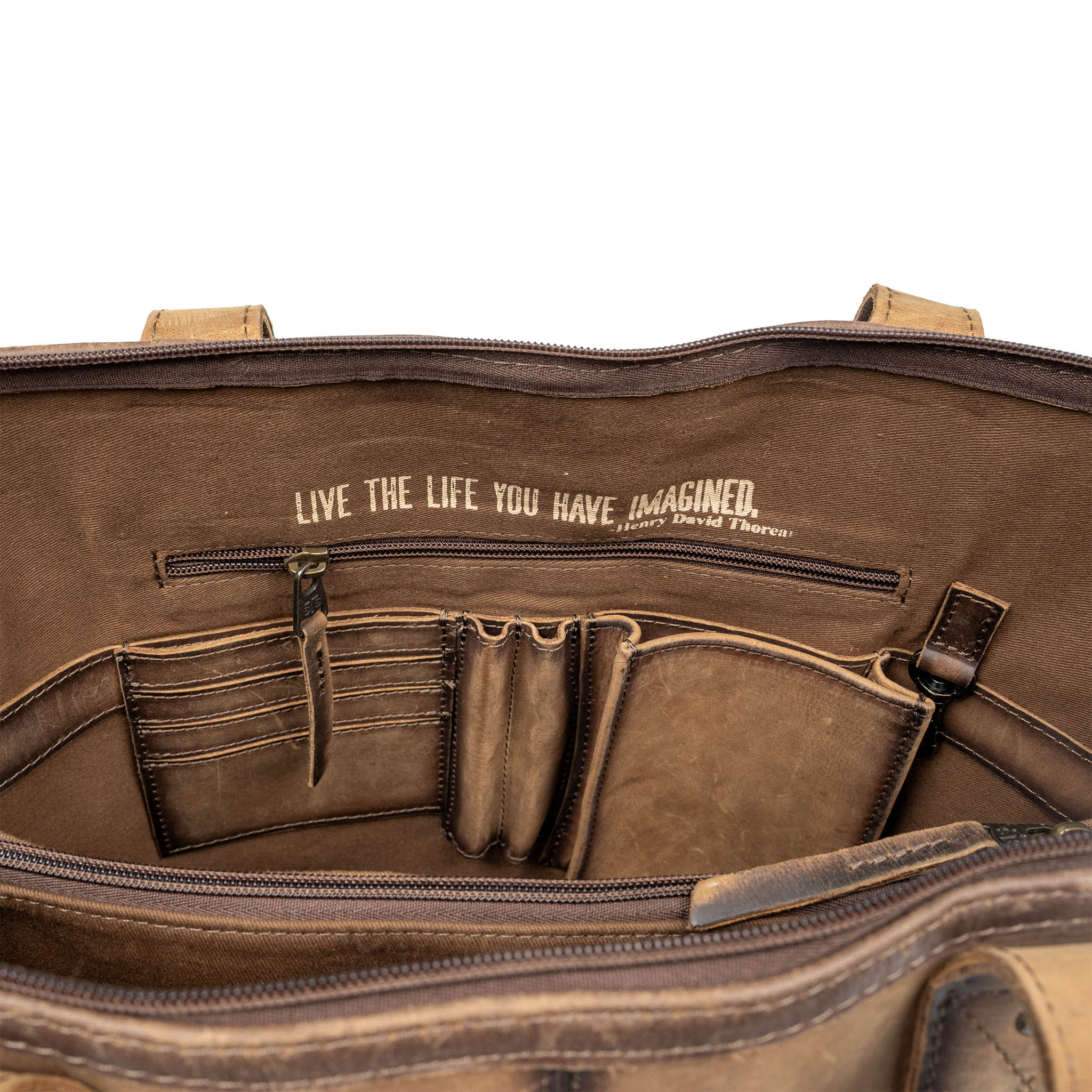 Cowhide Laptop Shopper - Image 10