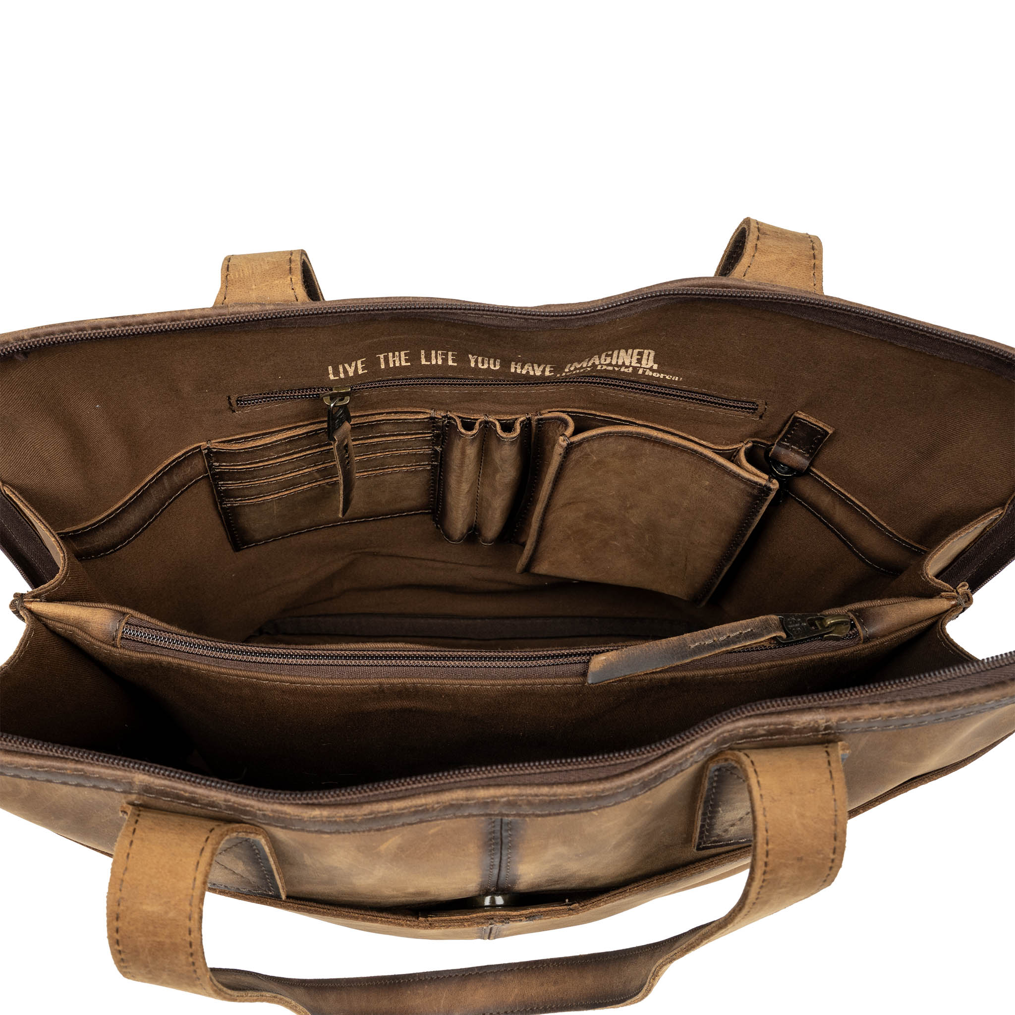 Cowhide Laptop Shopper - Image 9