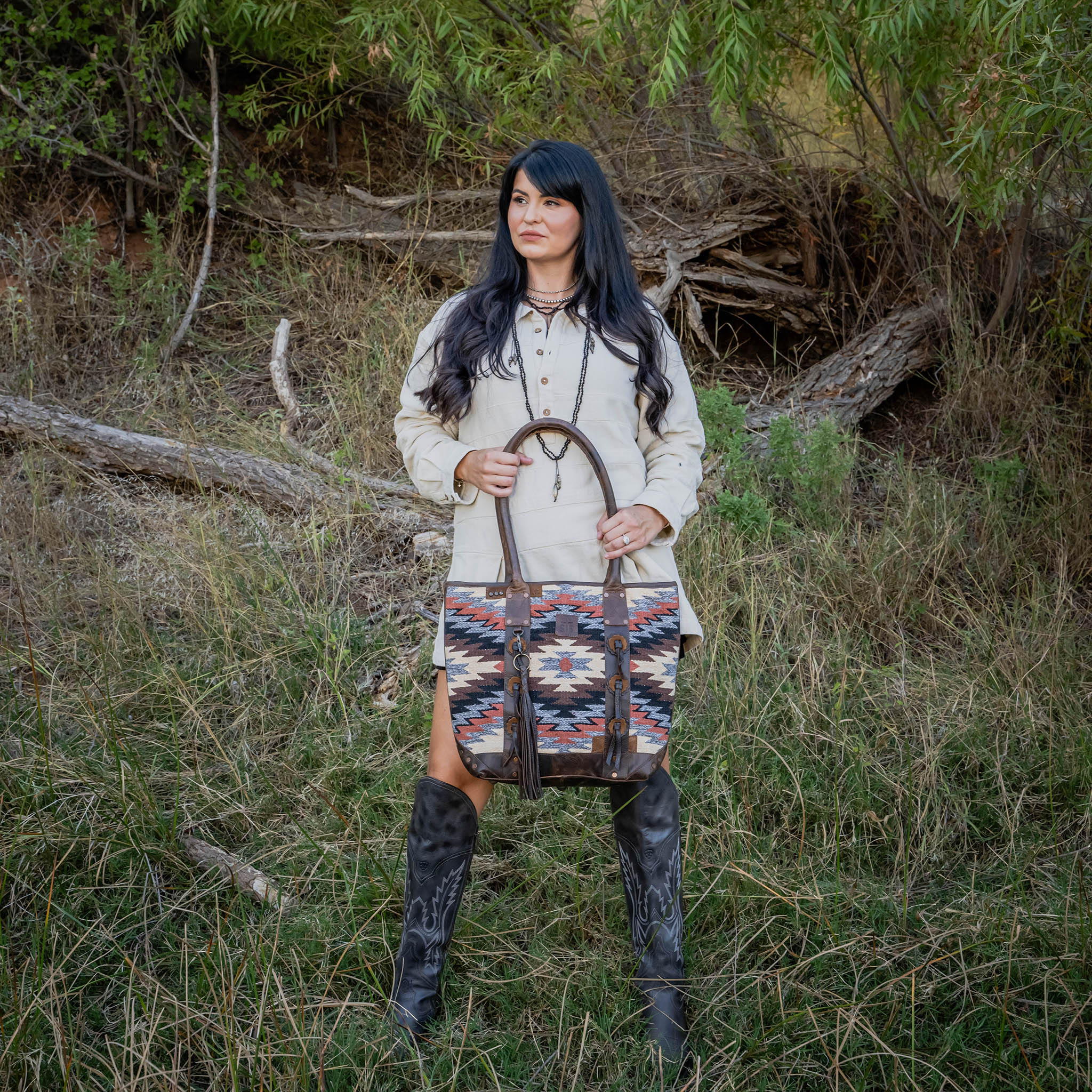 Guadalupe Serape Palomino Tote - Image 2