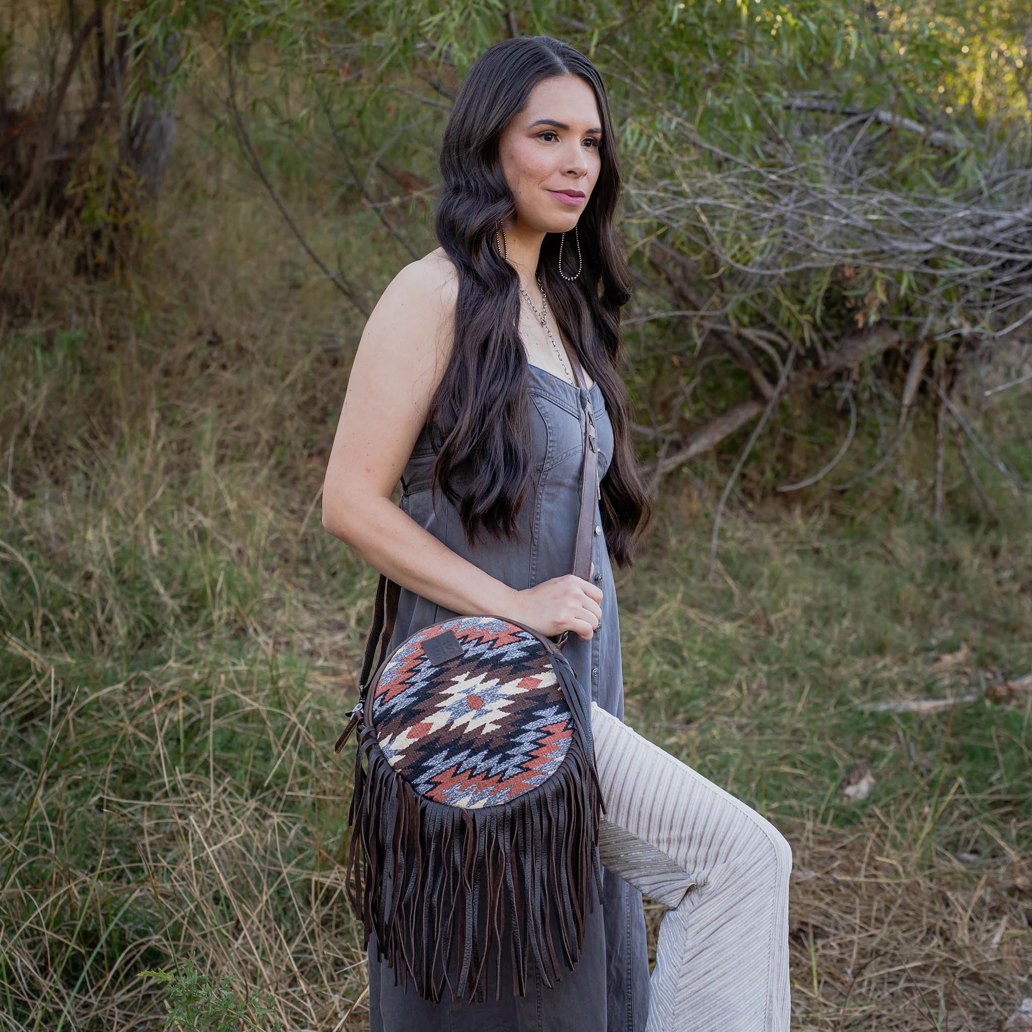 Guadalupe Serape Sage Crossbody - Image 2