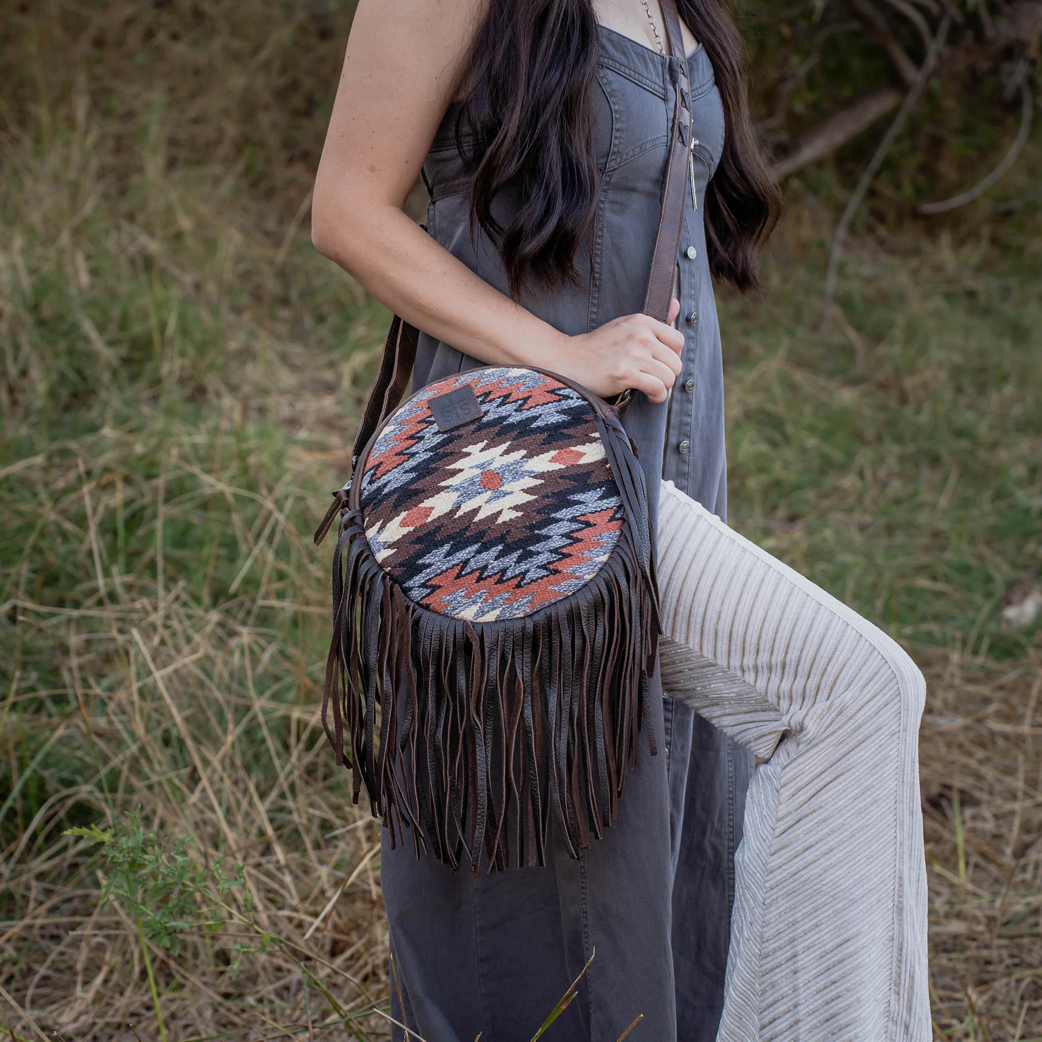 Guadalupe Serape Sage Crossbody - Image 4