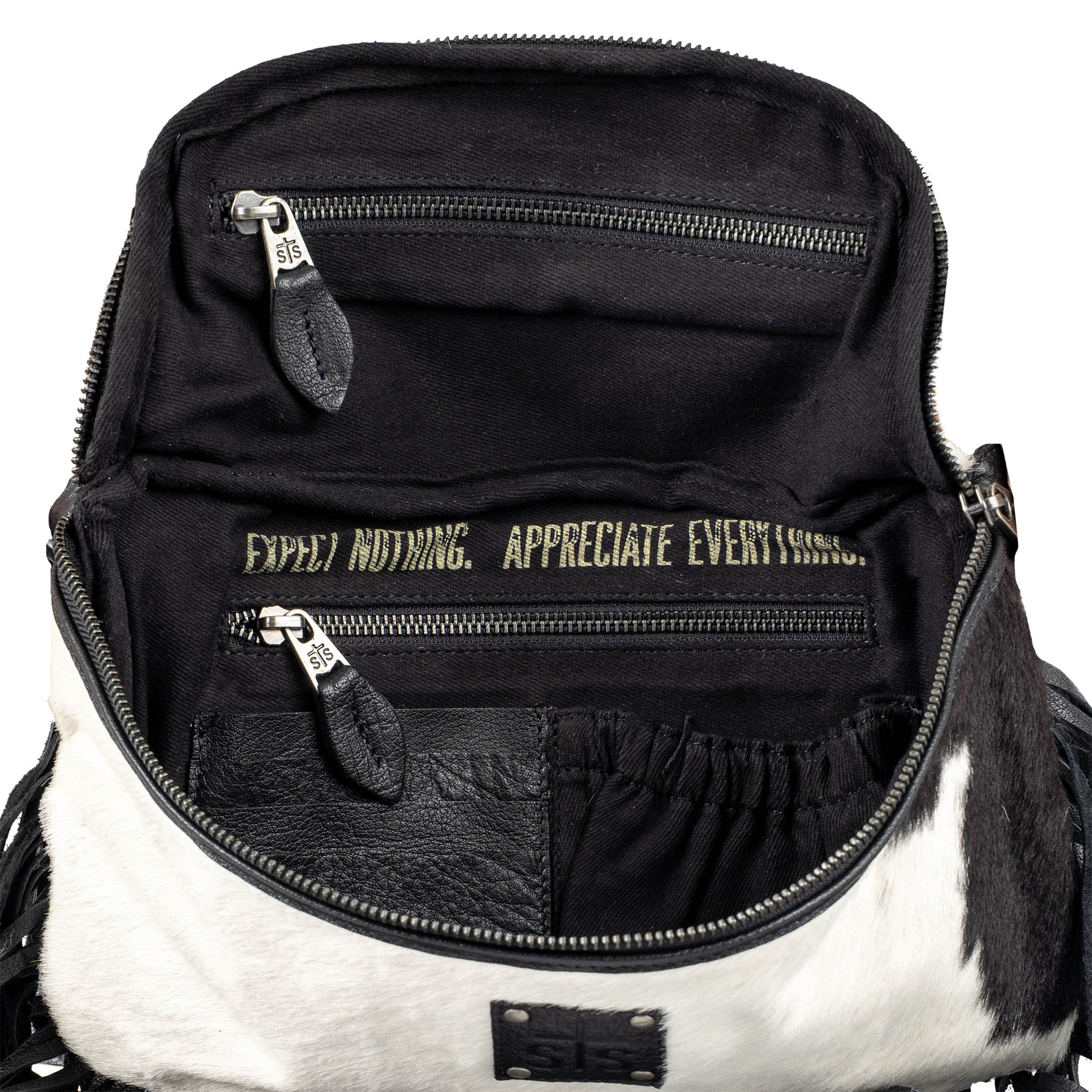 Indie Cowhide Hildy Belt Bag - Black - Image 5