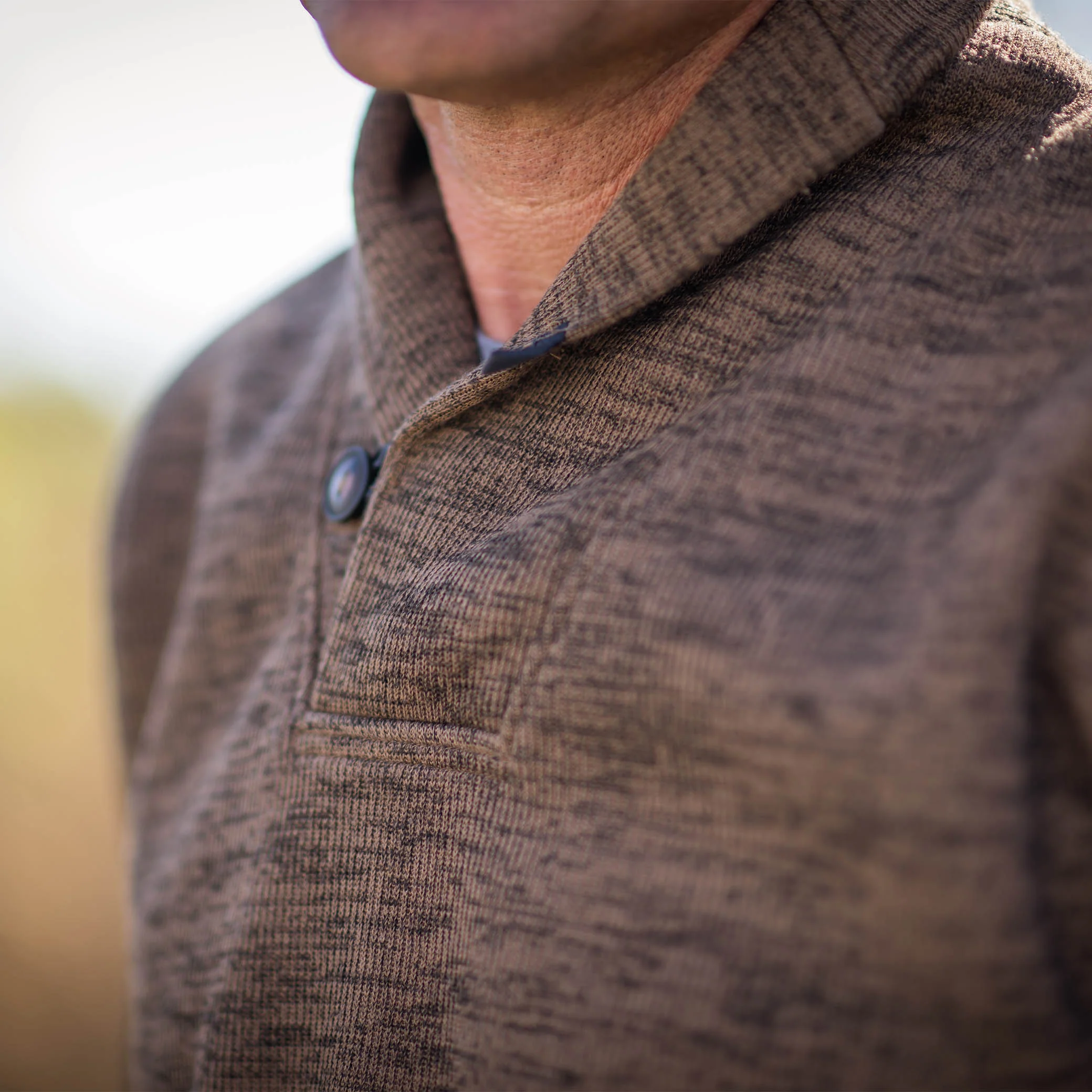 Men's Olathe Pullover - Heather Chocolate - Image 4