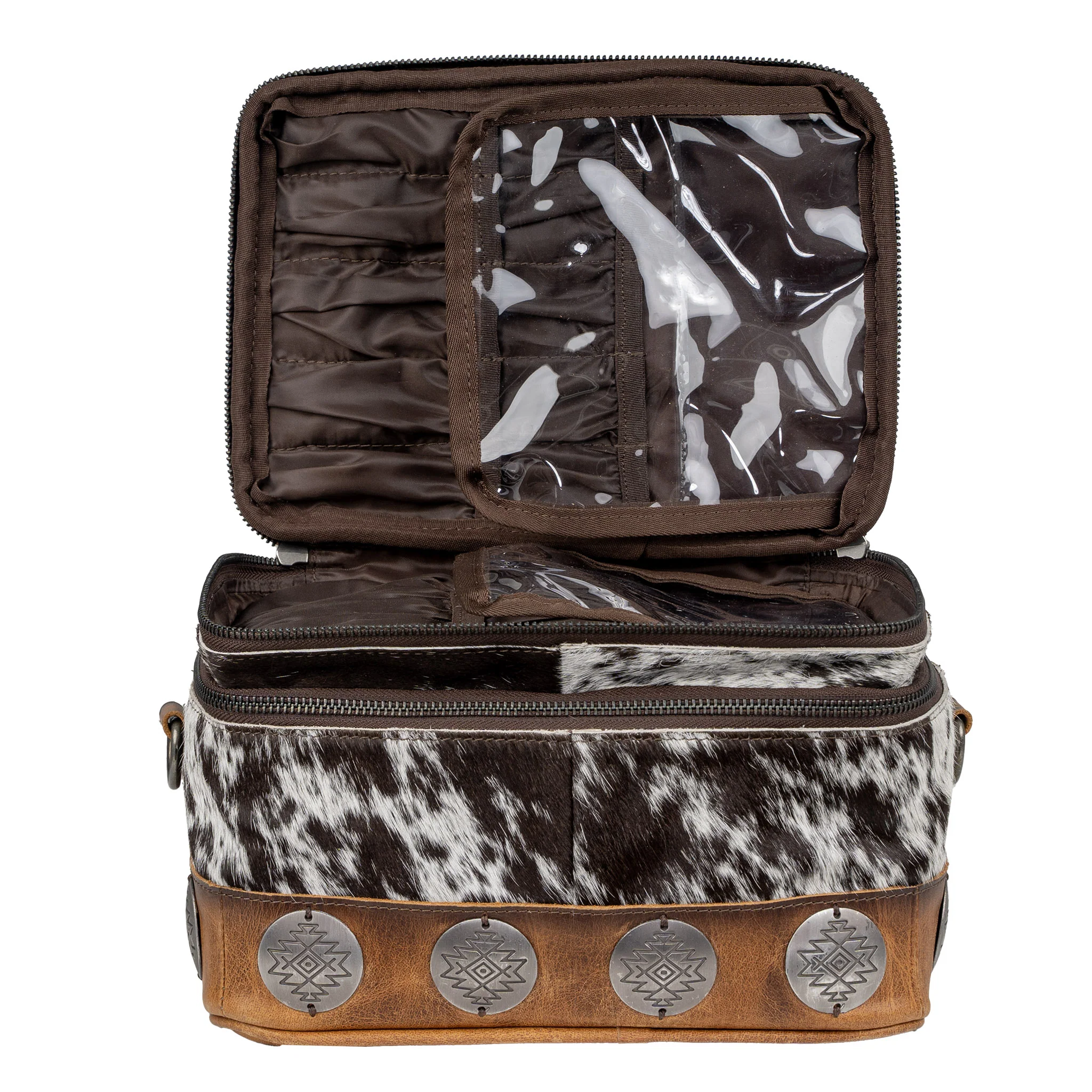 Vaquero Cowhide Glamour Makeup Organizer - Image 5