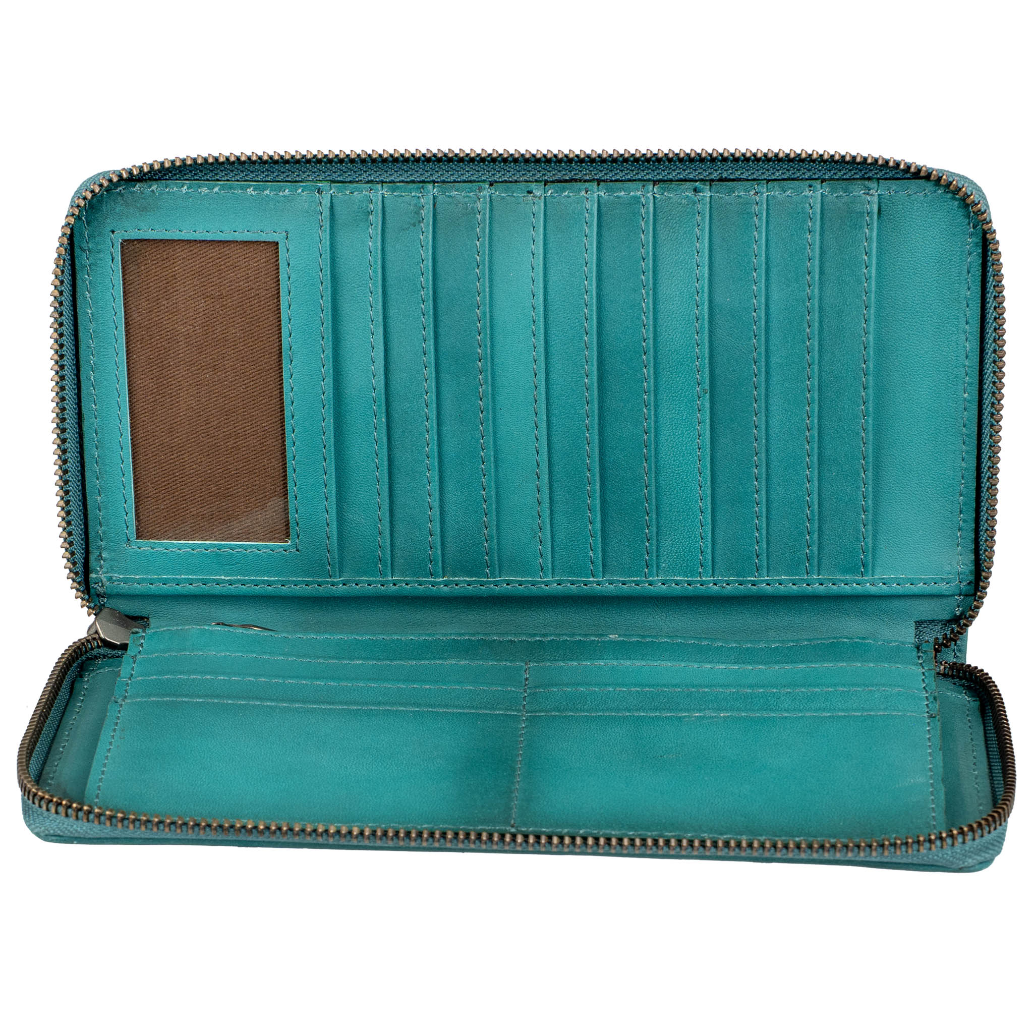 Wayfarer Turquoise Juniper Bifold Wallet - Image 2