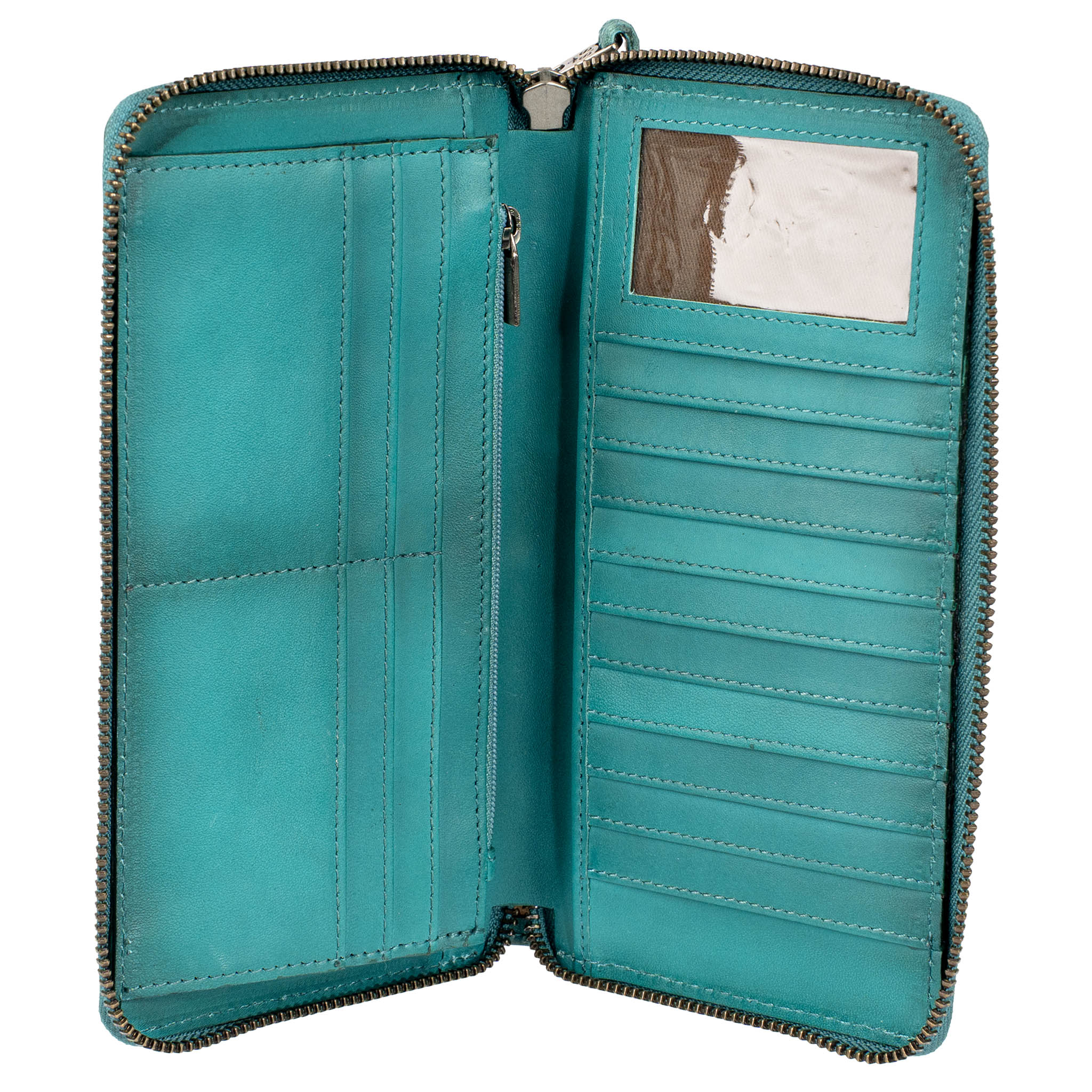 Wayfarer Turquoise Juniper Bifold Wallet - Image 5