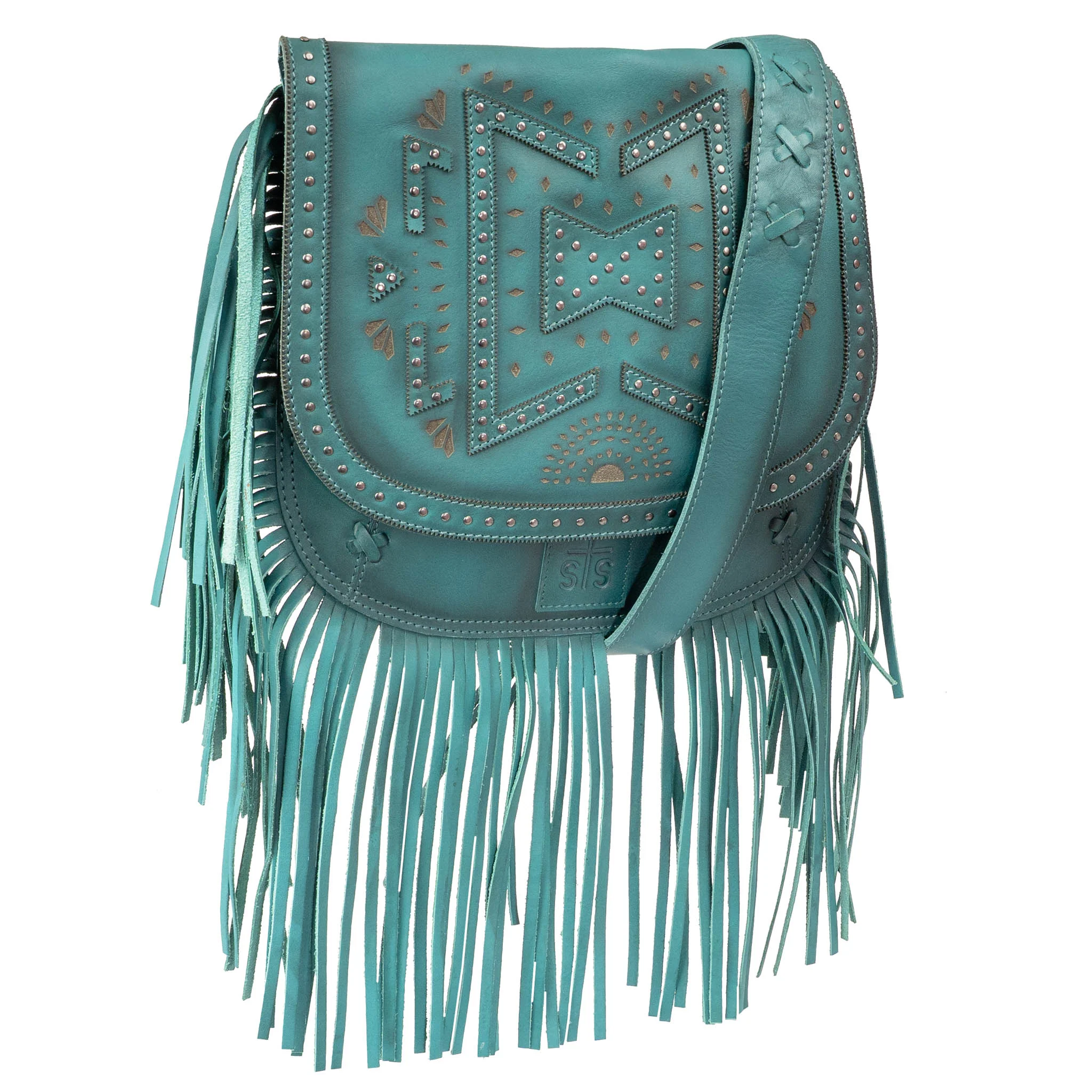 Wayfarer Turquoise Selah Saddle Bag - Image 5