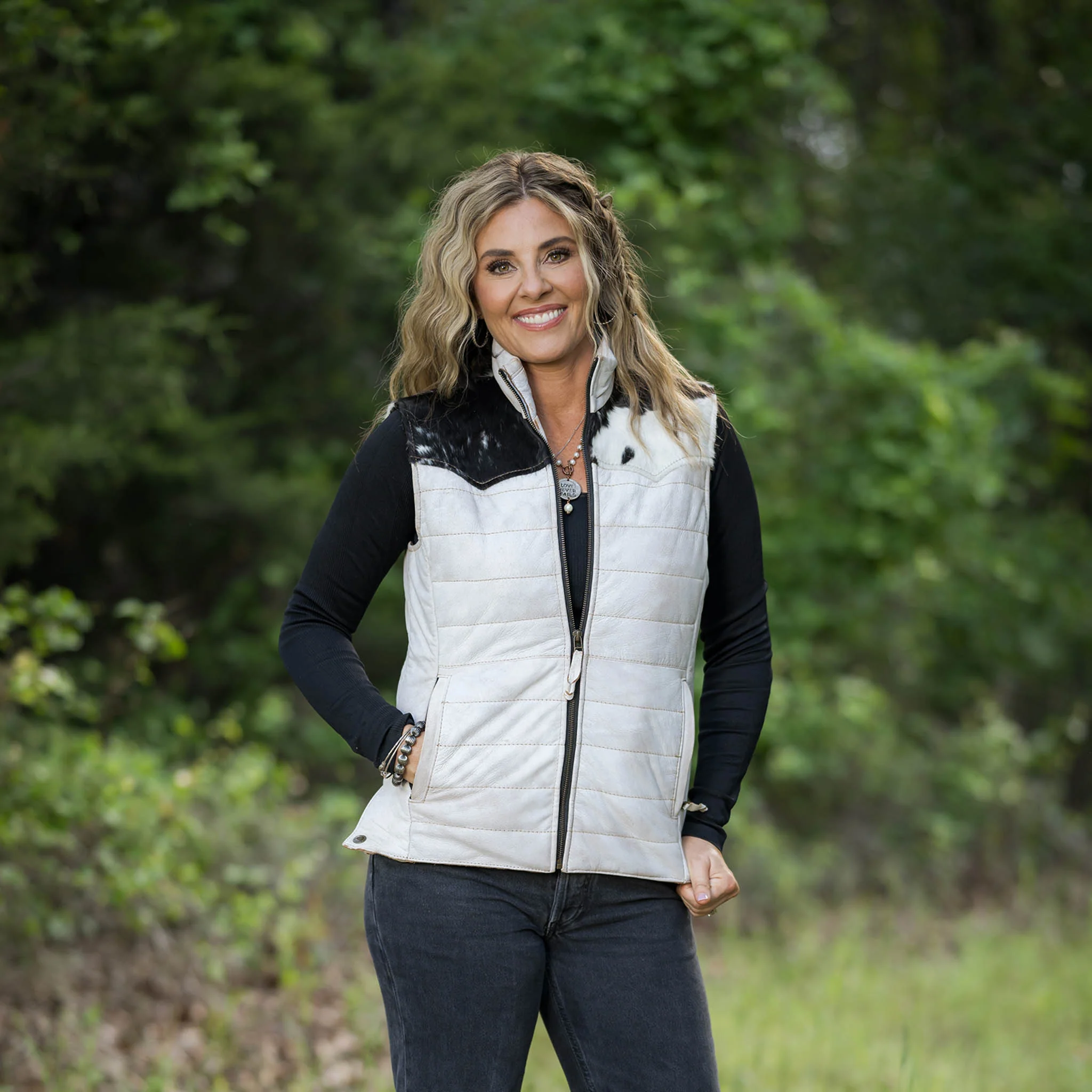 Women's Adalyn Vest - Cremello - Image 4