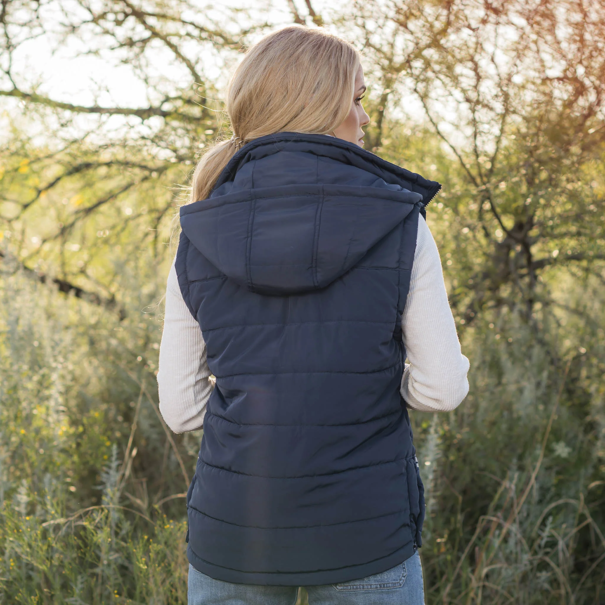 Women's Crazy Jane Vest - Navy - Image 5
