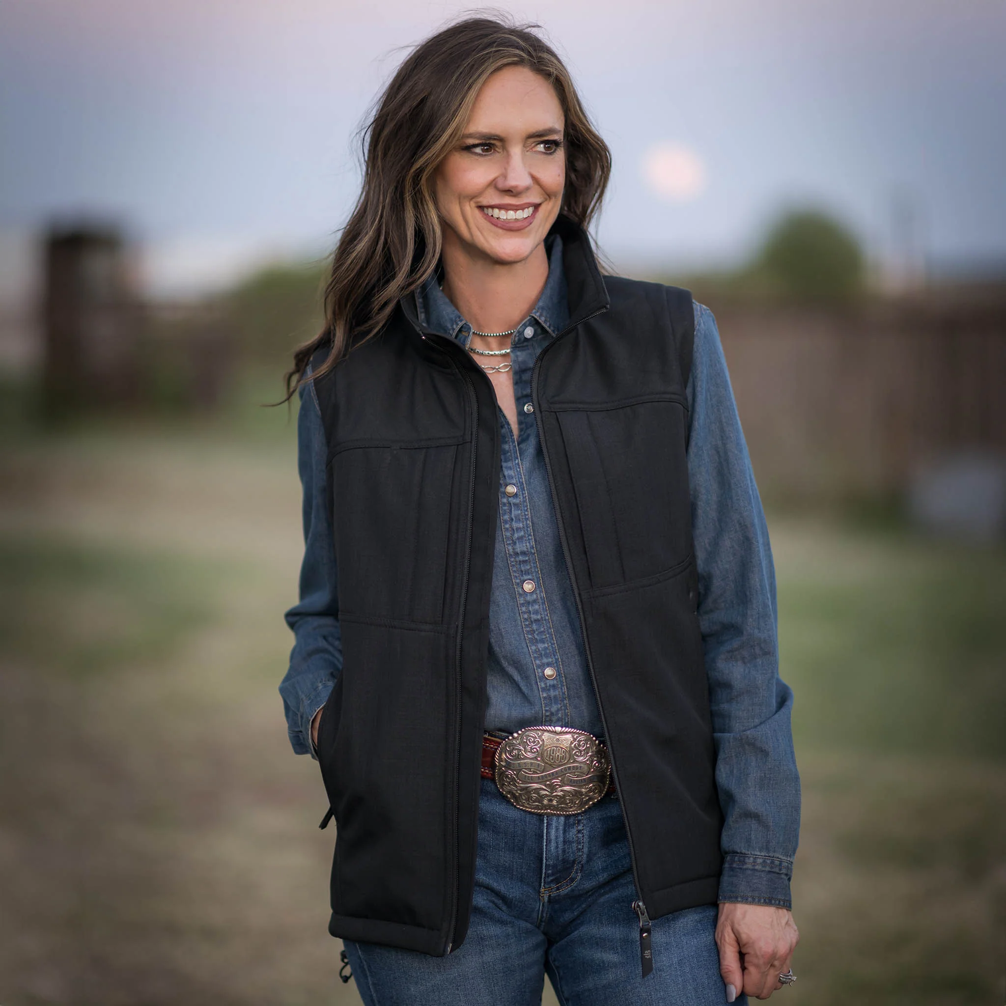 Women's Weston Vest - Black - Image 2