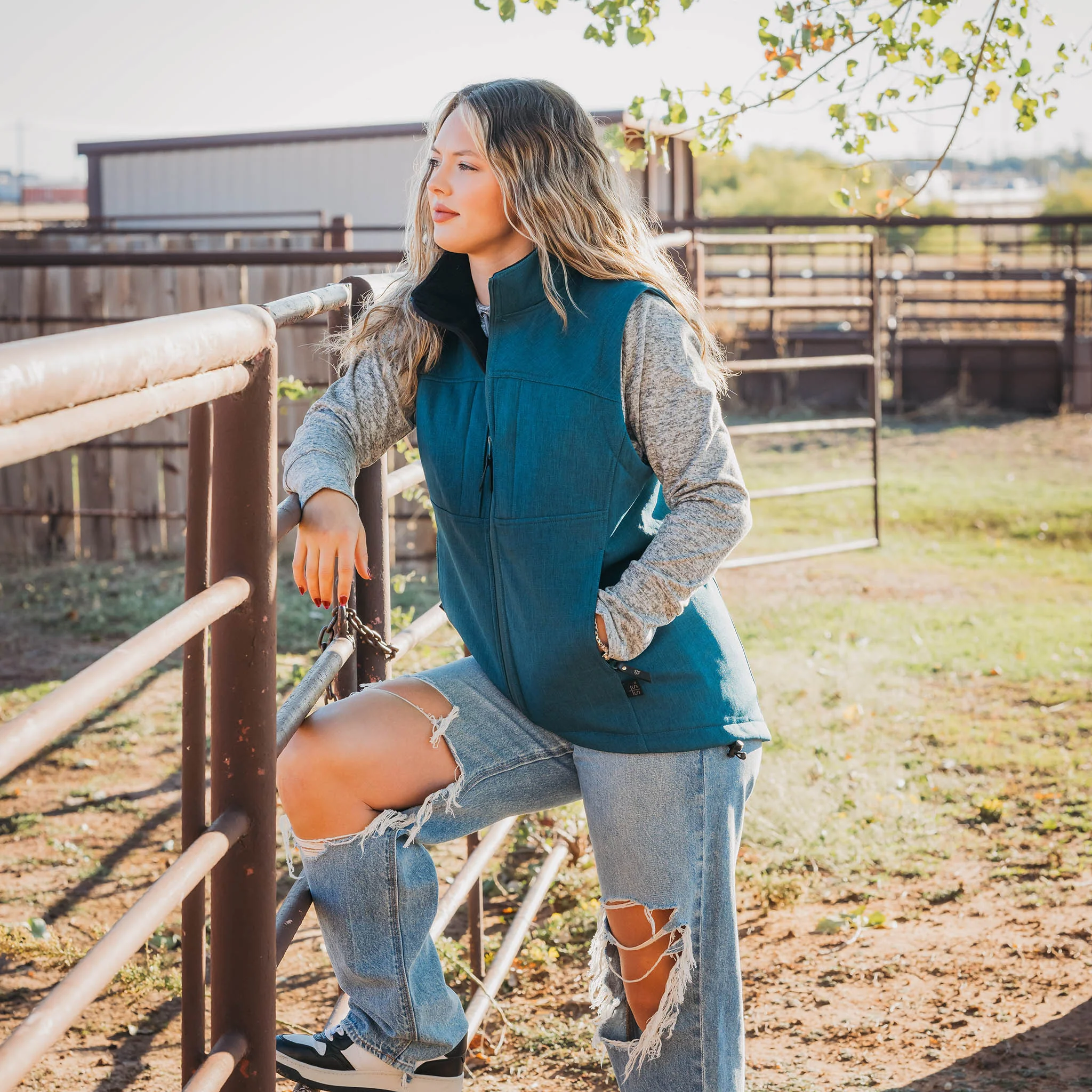 Women's Weston Vest - Teal - Image 4