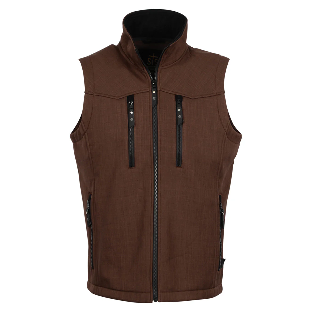 Youth Slack Vest - Heather Brown